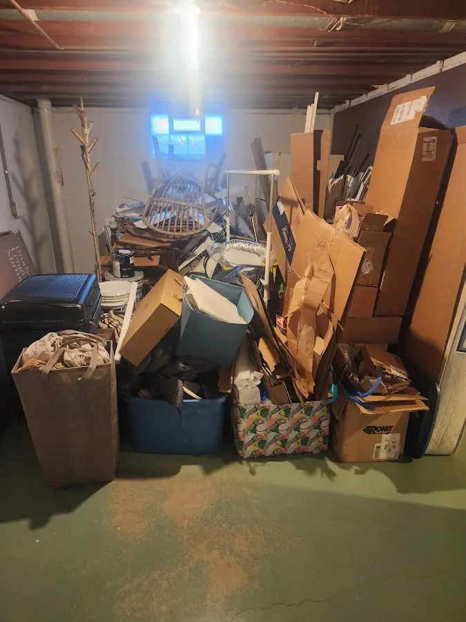 Roll-off dumpster container at job site for Construction Dumpster Rental in Collegeville